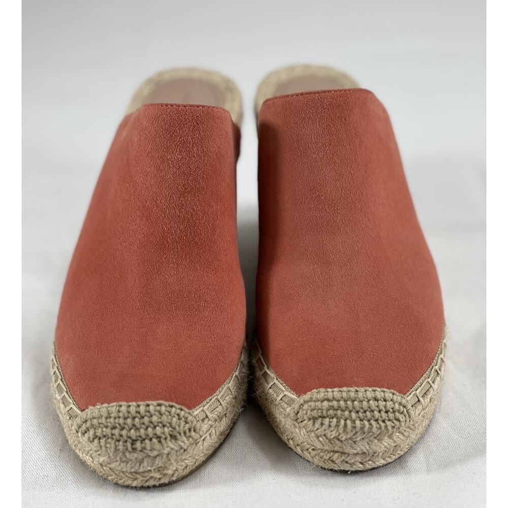 NWOB Banana Republic Coral Suede Espadrille Wedge Mules, Sz6M Preppy, City Girl - Picture 4 of 11